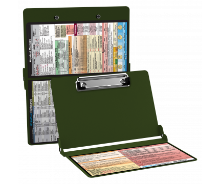 WhiteCoat Clipboard® - Army Green Physical Therapy Edition
